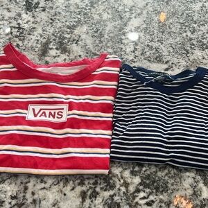 Vans Shirt Women’s Size Small American Dream Skate Tshirt Crop Top Bundle